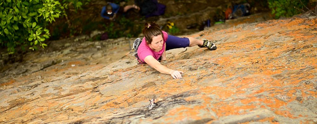 Denny Cove Rock Climber