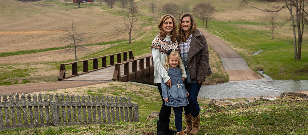 Family with protected land