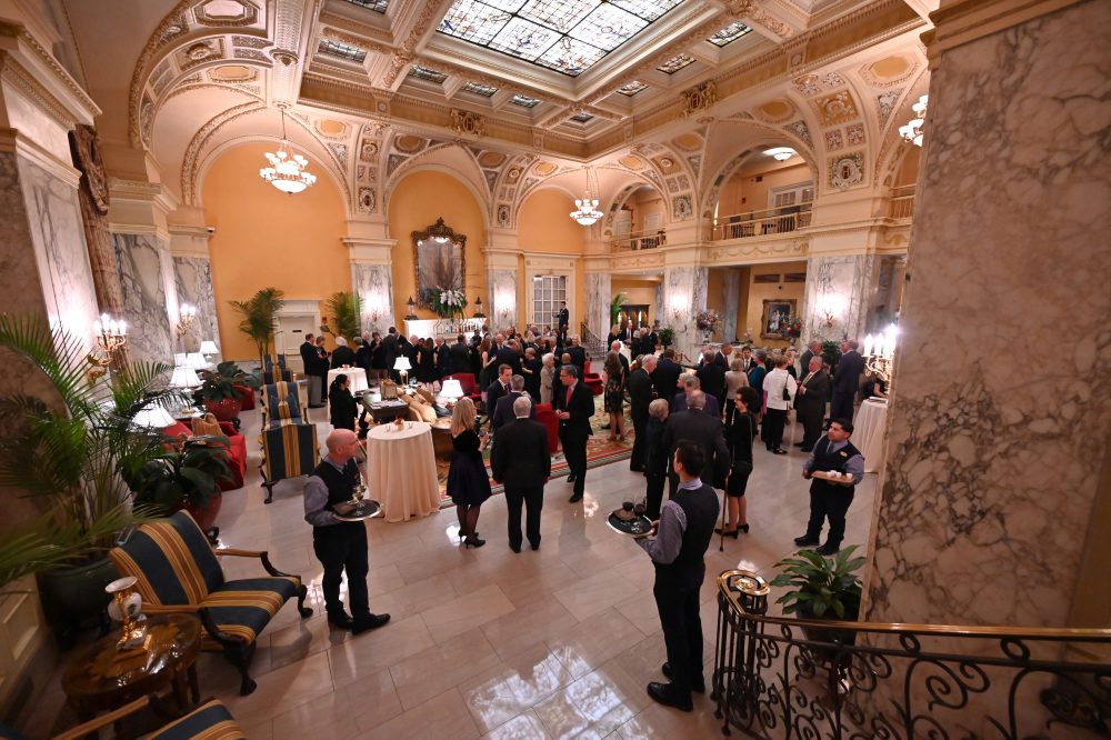 The Grand Lobby at The Hermitage Hotel during the cocktail hour on Monday, November 18, 2019.